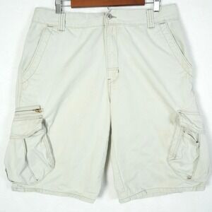 Vintage Levis Silver Tab Shorts Mens 34 Utility Cargo Khakis y2K Skate‎ Grunge